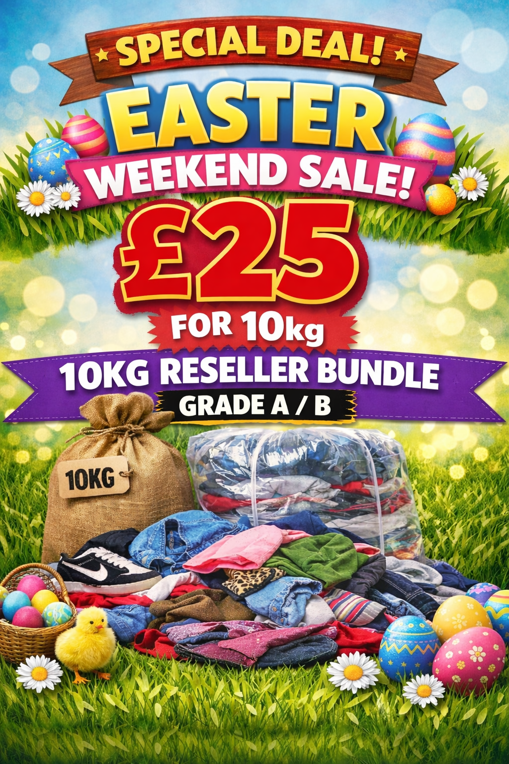 10kg reseller bundle branded/highstreet mix